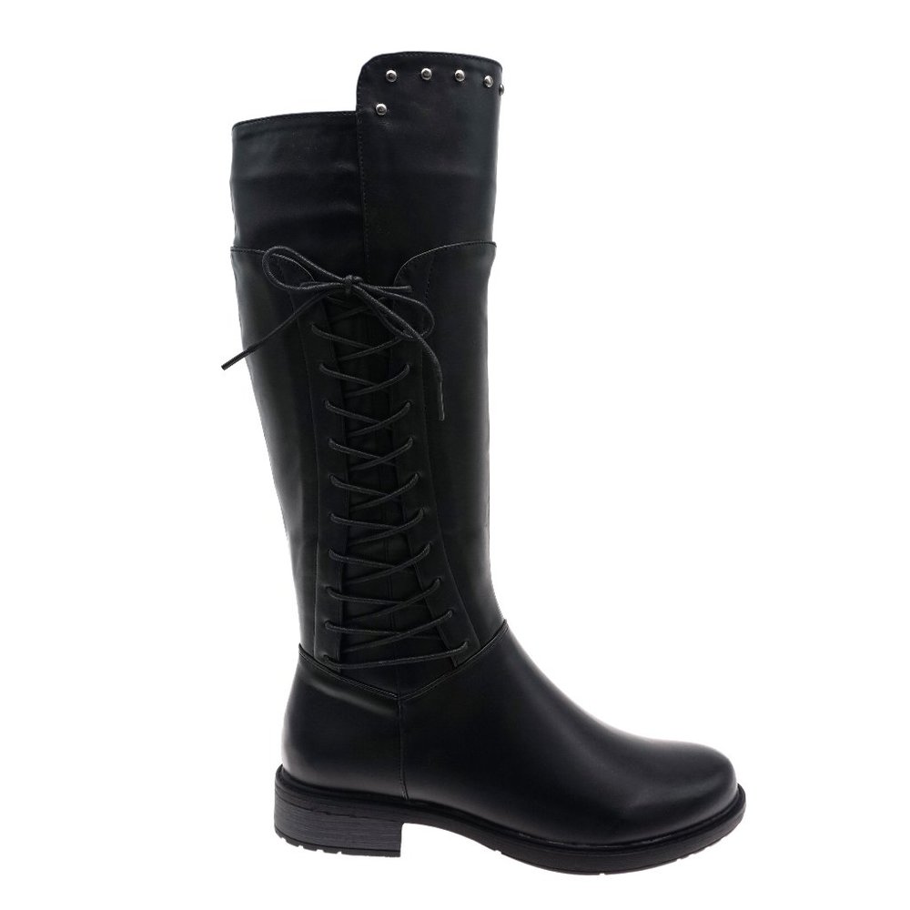 Women Boots Side Laces & Zipper Fashion Barca12